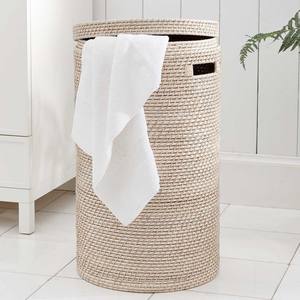 Oferta especial: Cesto de ropa de ratán a bajo precio con tapa, cestas para guardar artículos esenciales - Product Image 3