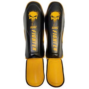 2023 dernière conception protège-tibia de haute qualité protège-tibia de boxe en cuir PU fait protège-tibia de boxe - Product Image 4