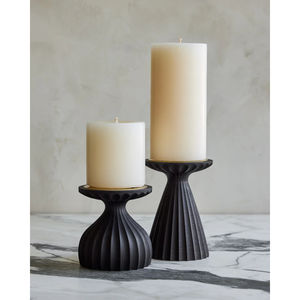 Juego de 2 candelabros y soportes de madera de bambú de forma redonda perfectos para bodas y Decoración de mesa de eventos y Decoración de mesa elegante - Product Image 3