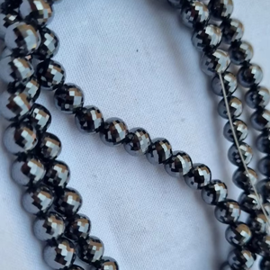 Cuentas de diamante facetadas de moissanita negra - Product Image 1