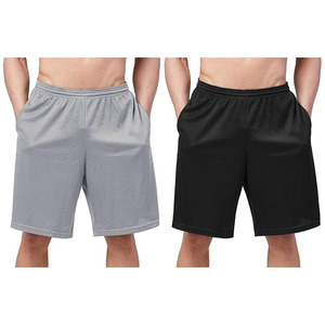 <b>Men's</b> 2-Pack Loose-Fit 10" Workout Gym <b>Shorts</b> with Pockets - Product Image 1