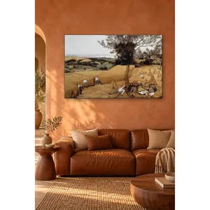 ภาพพิมพ์บนผ้าใบ "ชาวนาผู้เก็บเกี่ยว" โดยฟิดา ปีเตอร์ บรูเกล - Product Image 5