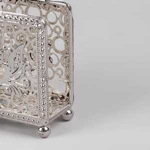 ที่ใส่กระดาษทิชชูโลหะลายฉลุสไตล์เรโทรหรูหราแบบอเมริกัน งานแฮนด์เมดรักษ์โลก - Product Image 3