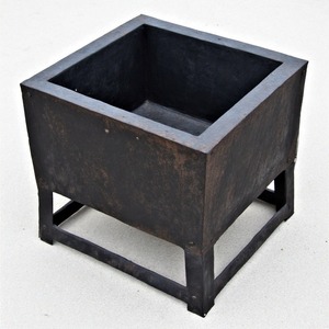 Firepit redondo WildAsh en hierro recubierto de polvo con tapa para jardín al aire libre Patio calefacción Camping y uso de decoración - Product Image 3