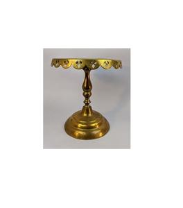 Soporte decorativo para pasteles de latón antiguo con atractivo atemporal, diseñado para elevar su mesa de postres con encanto vintage - Product Image 4