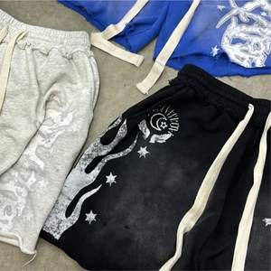 RAFEL MART INDUSTRIES Pantalones cortos de gimnasio de alta calidad para hombre, pantalones cortos informales estampados de estilo callejero, pantalones cortos de chándal con logotipo en la cintura, bolsillo OEM - Product Image 5