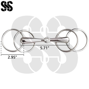 Mors de cheval en acier inoxydable de qualité supérieure, contrôle doux, résistants à la rouille, équipement équestre durable pour l'équitation - Product Image 6