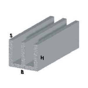 Profilo Argento H.100 Cm Canalino Uu 20x18x1 Mm - Product Image 1