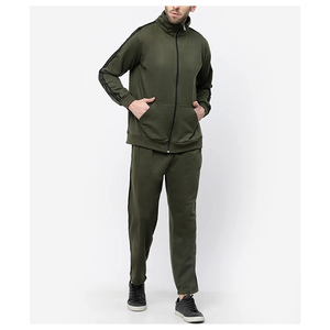 Survêtements pour hommes de haute qualité, respirants, en coton/polyester, imprimés, nouveau design, fermeture éclair, entraînement sportif, hiver, grande taille - Product Image 3