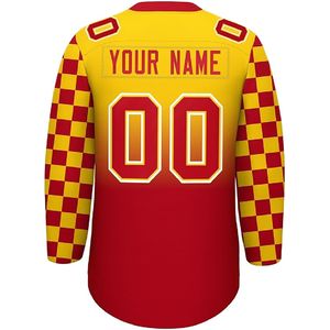 เสื้อเจอร์ซีย์เล่นฮ็อกกี้น้ำแข็งพิมพ์ซับลิเมชันสำหรับผู้ชายเสื้อทีมสีสันสดใส - Product Image 5