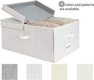 New Folding <b>Storage</b> <b>Basket</b> Foldable Linen <b>Storage</b> Box Bins <b>Fabric</b> Office Bedroom Closet Toys Laundry <b>Basket</b> OEM - Product Image 6