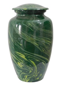 Urnes funéraires en aluminium de qualité supérieure pour adultes, couleur grise, avec autocollant drapeau américain pour cendres humaines - Product Image 6