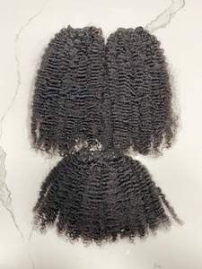 Haute qualité crépus bouclés 100% Extensions de cheveux humains vietnamiens Double dessiné tissage cheveux cuticule alignés pour les femmes noires - Product Image 4