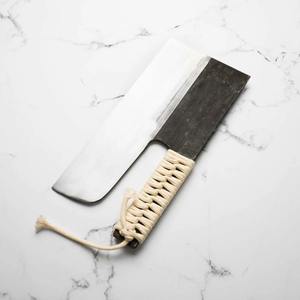 Cuchillo Menkiri / Sobakiri de acero al carbono con mango de cuerda fina atado a mano tradicional, el mejor regalo para mamá para usos en la cocina. - Product Image 4