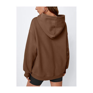 OEM/ODM pull à capuche pour femmes style logo personnalisé impression rue et tenue décontractée 100% coton matériel OEM - Product Image 2