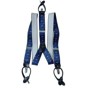 Bretelles pour hommes 2 en 1 de marque OEM élégantes et personnalisables - Sangle élastique en polyester de qualité standard pour tenue décontractée ou formelle - Product Image 1