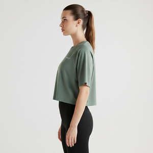 เสื้อยืดฝึกซ้อม GAI สีเขียวอ่อนสำหรับออกกำลังกาย - Product Image 3
