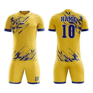 Uniforme de football doux au toucher confortable et respirant taille adulte coupe ajustée uniforme de football pour hommes/couleur unie de haute qualité pour hommes - Product Image 1