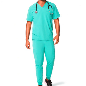 Traje de hospital Premium Fabricante de personalización OEM Traje de médico y enfermera de ajuste elegante de alto rendimiento - Product Image 4