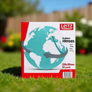 Rubber <b>Hoses</b> 220x5mm Grey 50-Pack by Leitz - Product Image 3