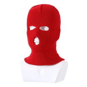 Custom Winter <b>Ski</b> <b>Mask</b> for Adults Fleece Knitted Balaclava with Three Holes Windproof Face Hat for Sports Image Style - Product Image 4