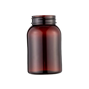 Botella de cápsula de plástico PET ámbar de Venta caliente Botella de píldora de medicina vacía con tapón de rosca de 180ml para uso farmacéutico y sanitario - Product Image 6