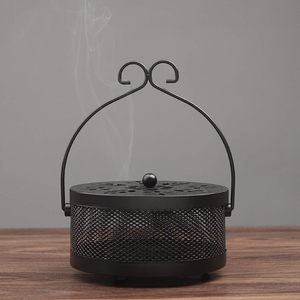 Meilleure qualité vente chaude nouveau Design porte-encens pour ménage brûleur ignifuge cadre en métal moustique bobine support avec poignée - Product Image 6
