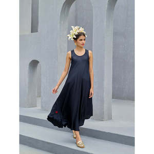 Vestido Abaya Maxi con Cintura Natural - Product Image 1