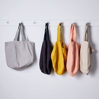 Fantastique sac fourre-tout d'épicerie en lin 100% sac à provisions en lin fait main facile à transporter