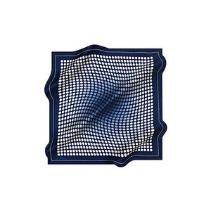 ผ้าพันคอฤดูร้อนลายดอกไม้สีน้ำเงินกรมท่า - Product Image 1