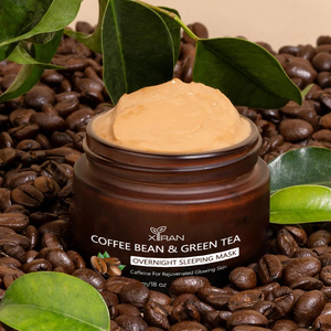 Nhãn Hiệu Riêng Cà Phê Màu Xanh Lá Cây Trà Làm Sạch Sâu Kiểm Soát Dầu Ngủ Mặt Nạ Với Vitamin E Và Axit Hyaluronic Trẻ Hóa Mặt Nạ - Product Image 4