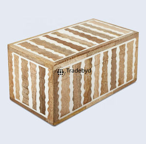 Caja de almacenamiento con incrustaciones de hueso hecha a mano de primera calidad, organizador de joyas decorativas para regalos en casa, caja de hueso elegante para colección de joyas - Product Image 1