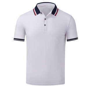 Polos en maille 100% polyester de haute qualité pour hommes Logo personnalisé et tissu respirant Polo pour hommes - Product Image 5