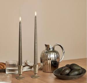 Handcrafted Durable Antique <b>Brass</b> Iron Taper Candle Holders Set 2 Christmas Elegant Weddings Dining Parties Home Decor Die - Product Image 4