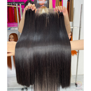 Nuevo producto 44 "115 Cm cabello humano virgen vietnamita precio al por mayor paquetes de cabello liso de hueso estándar Premium barato - Product Image 4