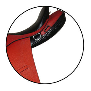 Sillín inglés de cuero Premium para montar a caballo Equipo ecuestre cómodo, duradero y elegante para entrenamiento - Product Image 5