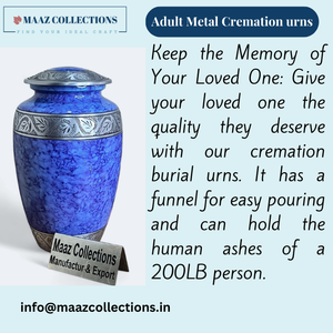 Venta al por mayor de urnas de cremación de latón de estilo americano personalizadas, contenedor conmemorativo, tarro y olla, urnas de entierro de metal del proveedor de la India - Product Image 4