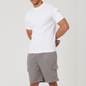 100% Cotton Streetwear Set Oversized O-neck T-<b>shirt</b> & Shorts Custom Logo Breathable Casual Style - Product Image 6