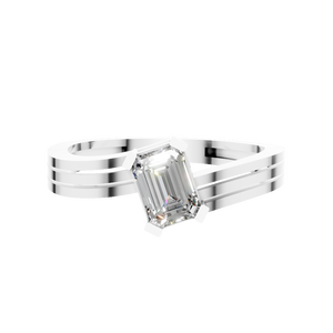 ผู้ผลิตแหวนหมั้นและแหวนแต่งงานหรูหราสำหรับผู้หญิง ประดับเพชรโมอิสซาไนต์ทรงบริลเลียนต์คัต ระดับ VVS D ทองแท้ 14K 18K ขายส่ง - Product Image 3