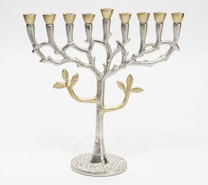 Bougeoir en aluminium haut de gamme Conception en métal à 9 piliers avec base en marbre massif pour une décoration élégante de la maison - Product Image 2