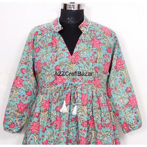 Vêtements de mode d'automne pour femmes robes moulantes courtes en gros avec manches longues volants tissu à tricoter taille naturelle - Product Image 4