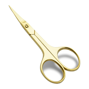 Tijeras para Cutículas de Acero Inoxidable Ultrafinas y Curvadas, Cuadradas, Precisas para Detalles de Uñas, Ligeras, Reutilizables, con Cuchillas Afiladas, para Belleza - Product Image 1