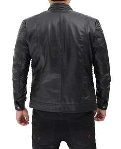 Chaqueta de Cuero para Hombre, Forro Suave, Corte Clásico, Ropa Exterior para Moda Urbana Diaria, Atuendos Casuales y Estilo Casual Diario - Product Image 2