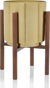 Pot de fleurs en cuivre finition antique, grand pot de fleurs pour jardin ou décoration intérieure, pot de fleurs en métal au design attrayant, article d'utilisation - Product Image 5