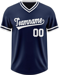 Venta al por mayor personalizado cualquier sublimada camisas de béisbol 100% poliéster malla de secado rápido deportes Softball béisbol Jersey - Product Image 5