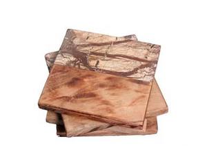 Factory Supply Customizable Bamboo Coasters with Holder Acacia Drink Tea Mats & Pads Custom Shape and Size for Home and Office - Product Image 2