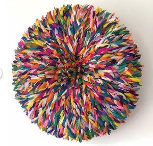 Juju Art moutarde jaune bambou plume chapeau Boho Style Mandala décoration murale pour chambre salon maison africaine tentures - Product Image 3