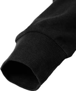 <b>Black</b> Solid Color <b>Plain</b> Blank Sports <b>Hoodies</b> with Zip Pockets <b>Hoodies</b>. - Product Image 4