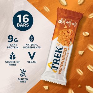 JB's Trek High <b>Protein</b> Flapjack Peanut Butter - Gluten Free - Plant Based - Vegan Snack - 50g x 16 bars - Product Image 3