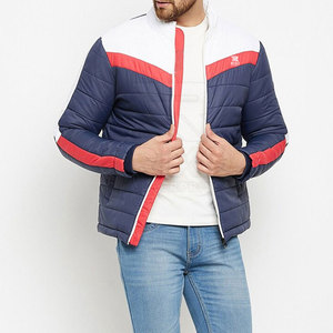 Veste matelassée à col montant en toile de qualité supérieure, logo sur le devant, chaude, confortable pour l'hiver, pour hommes, vente en ligne - Product Image 6